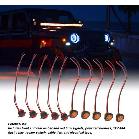 UTV/ATV-Blinker-Wippschalter – Blinker-Kit mit 12V-Relais für Polaris Ranger RZR (1/5)