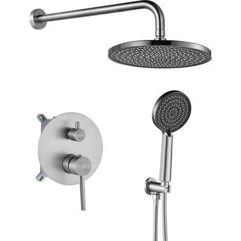 SET DOCCIA DA INCASSO REA FOSTER + BOX BRUSH STEEL (1/5)