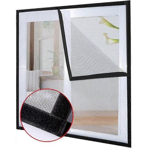 Filet de sécurité pour chat avec ruban adhésif, parfait pour empêcher les moustiques et les insectes d'entrer, et idéal pour les fenêtres de balcon (1,2 x 1,5 mètres). (1/4)