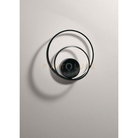 Applique Moderna Ritmo Nero Led