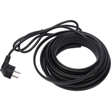 Ruban Chauffant pour Tuyaux Câble Chauffant Durable de 10 Mètres avec Voyant Lumineux pour Tuyau en PVC (Prise UE 220V) (1/4)
