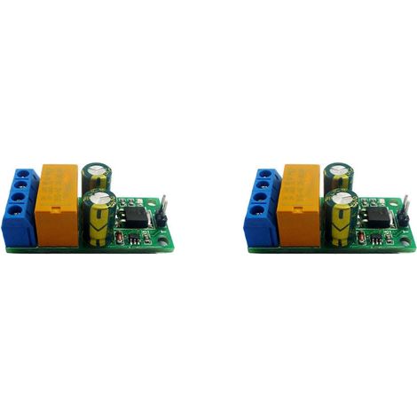 Module de relais bistable à verrouillage automatique DR55B01 (2 x 6-24 V CC, 2 A, polarité inversée) pour moteur (marche avant). (1/5)