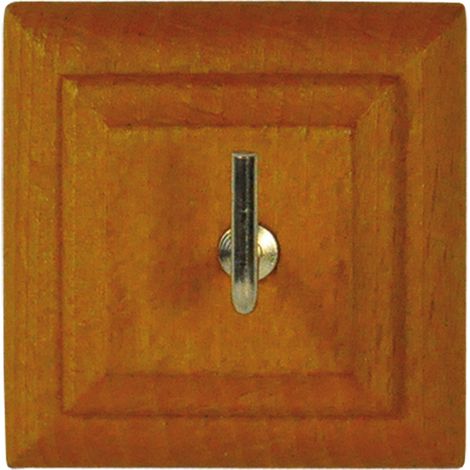 1BL APPENDITUTTO ADESIVO LEGNO 'QUADRO' 1 posto - pz. 2