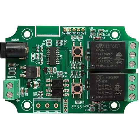 Module relais Bluetooth 2 canaux pour télécommande Interrupteur compatible avec 4.3 (1/5)