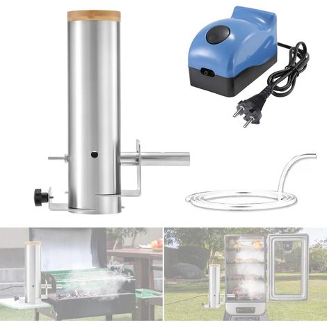 Générateur de Fumée Froide, Generateur Fumee Froide, Fumoir en Acier Inoxydable avec portable électrique Pompe, Gril-Fumoir, Generateur Froide pour Fumer la Viande Froide ou Chaude, Poisson, Barbecue (1/5)