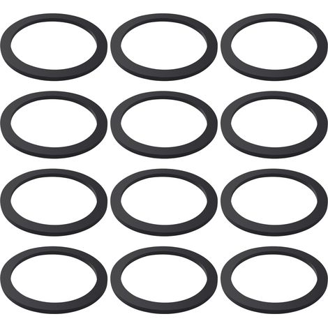 12 Pièces 56x45x2 mm Plats Joint D'écoulement de lavabo, Rondelles en Silicone pour Plomberie, Joints pour Siphon, pour Tuyau de Vidange de Cuisine (1/4)
