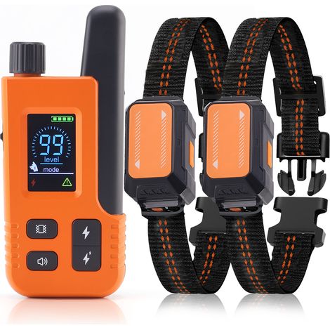 Collier de dressage intelligent pour chien avec télécommande longue portée, écran couleur, fonction anti-aboiement et clôture électronique multifonction (1/5)