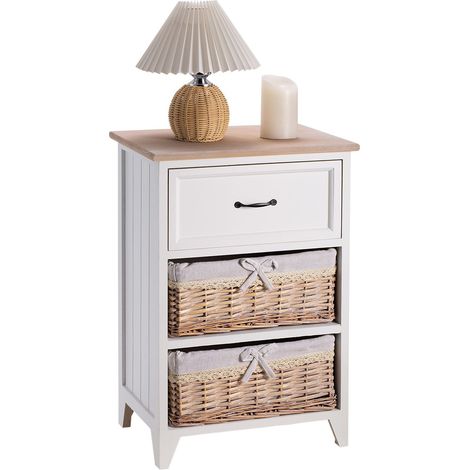 Table de chevet PROVENCE Blanc