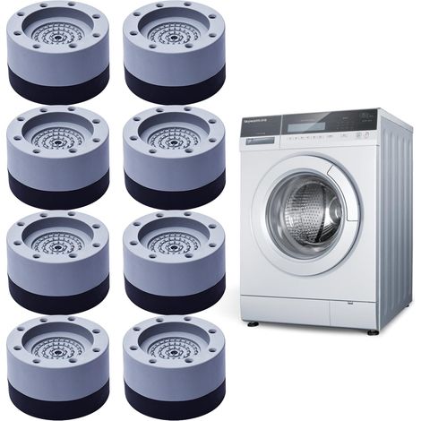 Patins anti vibration 8 pièces, patin anti vibration lave linge \u2013 amortisseurs antivibration pour machine à laver, pieds antidérapants pour éviter le bruit et le glissement (1/5)