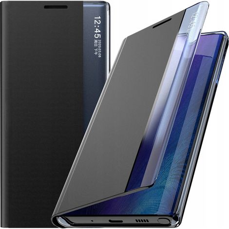 Nuova custodia Sleep Case per Samsung Galaxy S23+ con patta e supporto, nera (1/5)