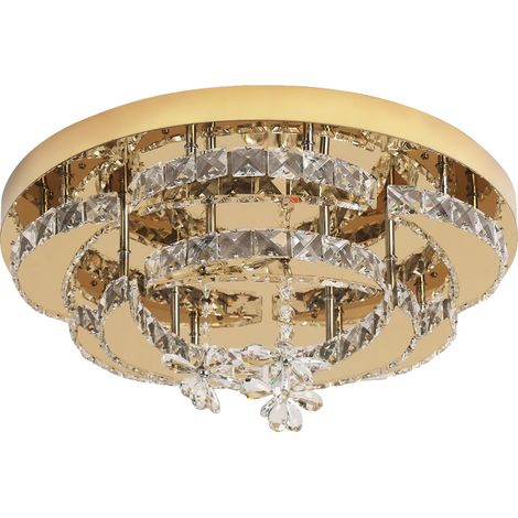 Plafoniera a LED dimmerabile, design moderno, 8800W, con telecomando dimmerabile. (1/2)