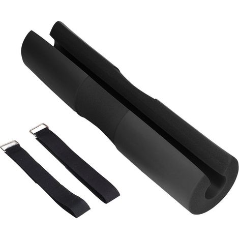 Coussin de squat pour barre, protection cervicale et épaulière, support pour squats, fentes et poussées de hanches, noir (1/5)