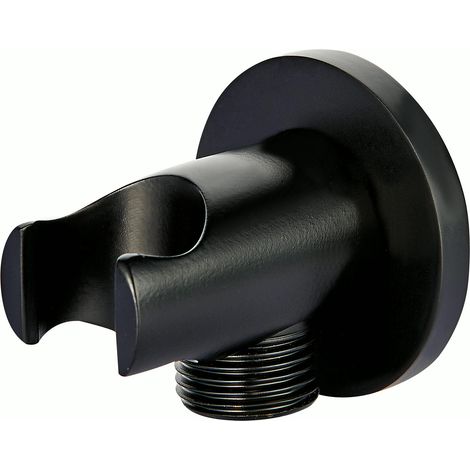 Wandanschlussbogen Bernstein BA003 Schwarz rundes Design