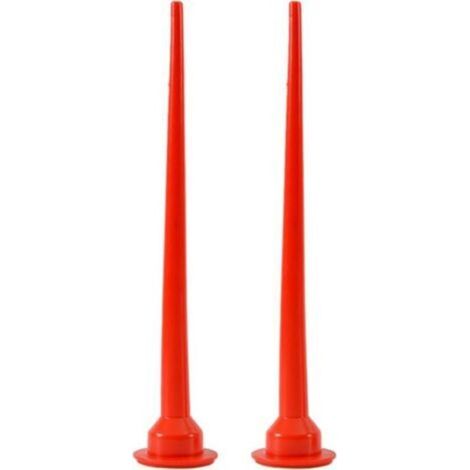 Ugelli conici in silicone da 30 cm, 2 ugelli conici in plastica, strumento di sigillatura rosso, applicatore per ugelli di sigillatura