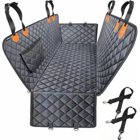 100 % wasserdichter Autositzbezug für Haustiere, 600D Hängematten-Design, robust, kratzfest, rutschfest, langlebig, flexibel, für Autos, LKWs und SUVs (1/5)