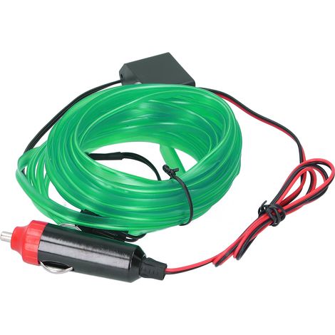 5m/16.4ft Ruban LED Auto avec Allume-Cigare Éclairage d'Ambiance Intérieur Voiture 12V Vert (1/5)