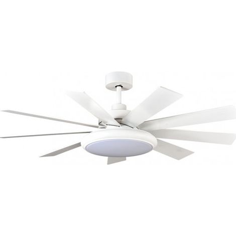 Ventilator dc pireo 36w white 9 Flügel weiß/buche 6 vel 3000k, 4500k, 6000k 3800lm 132d w/remote, memory & timer (1/3)