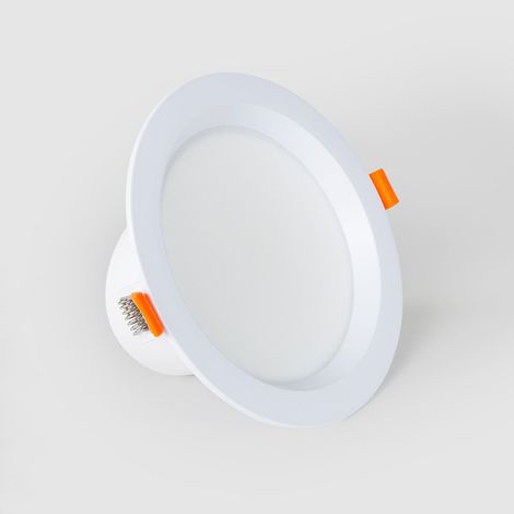 Downlight LED 12W Circolare LUX CRI90 Foro Ø 125 mm IP44 No Flicker 4000K Bianco Naturale