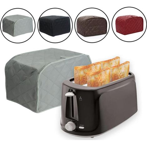 Housse anti-poussière pour grille-pain, couleur rouge, 4 tranches rouges, pour un usage domestique, la pâtisserie et l'organisation de la cuisine.-AquaForge (1/5)