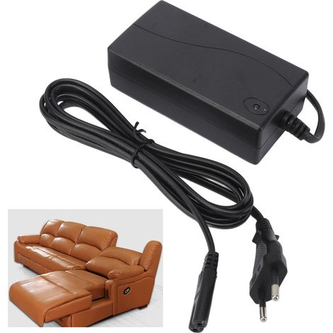Transformateur d'Alimentation pour Fauteuil Recliner Électrique, Adaptateur AC 100‑240V avec Prise UE, Alimentation Fauteuil Recliner