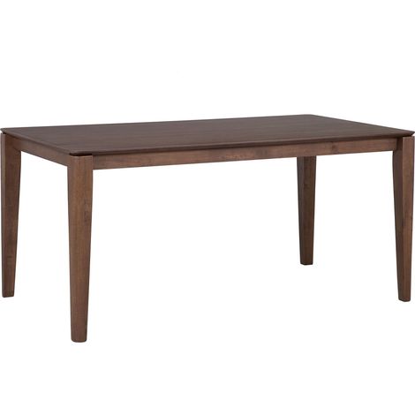 Tavolo da pranzo retrò impiallacciato in MDF noce scuro 160 x 90 cm Lottie (1/5)