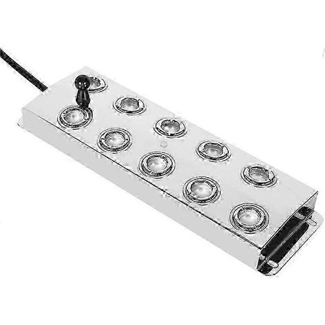 JIAJIEFANG 10 Zoll Ultraschall-Sprühgerät (7000 ml/h) für Springbrunnen und Teiche, mit 5 m Kabel, silberfarben. (1/5)