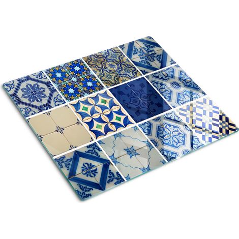 Protezione per piano cottura – Copertura vetro temperato - Tagliere vetro temperato – 60x52 cm - Carrelage (1/5)