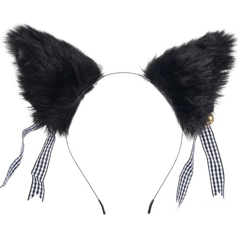 Pinza para el cabello con orejas de zorro, suave y esponjosa, diadema (accesorio para niñas y mujeres). (1/5)