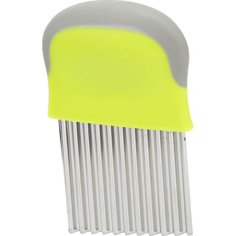 Couteau à découper ondulé pour oignons, fruits, chips, pommes de terre et frites, idéal pour la cuisine (1/5)