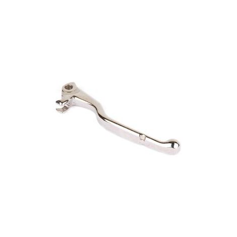 Levier de frein droit compatible avec les marques HUSQVARNA, GAS GAS et KTM chromé + grip couleur orange