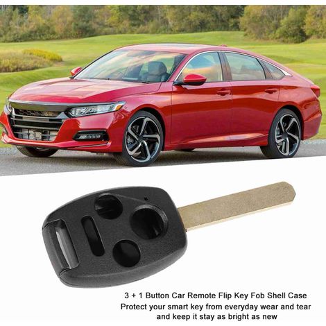 Carcasa de llave para Honda Accord Civic CR-V Pilot - Carcasa de repuesto con 4 botones