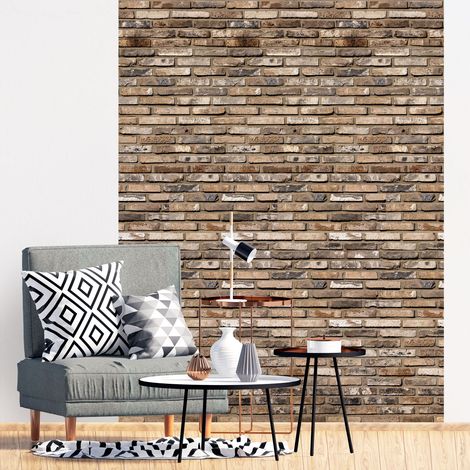 Papier peint intissé pré-encollé - BRIQUES DE NEW YORK - 1 rouleau de 300x60cm (1/5)
