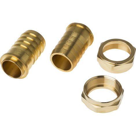 Raccord de tuyau souple RS PRO Droit, BSP 1-1/2" mâle Laiton ( Prix pour Boîte de 2 )