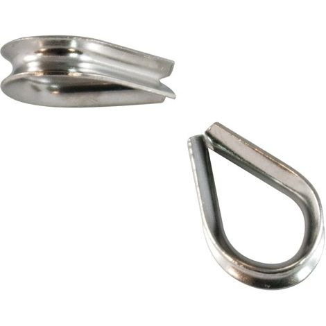 FERMAGUAINA INOX BL.4 PZ. - 3 MM