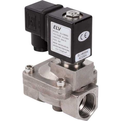 Electrovanne inox 3/8'' NF action indirecte