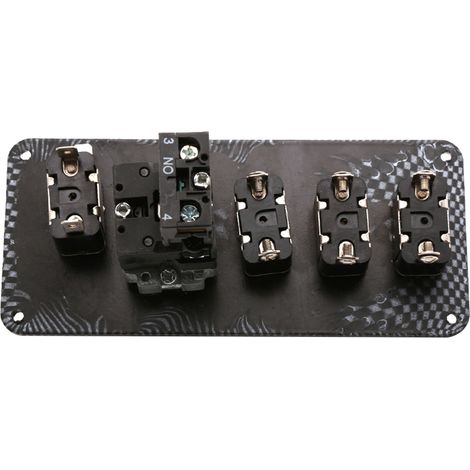 Kit de démarrage de panneau en Fiber de carbone 5 en 1, interrupteur à bascule d'allumage 5 en 1 12V 40A pour voiture et camion