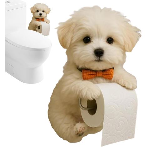 Toilettenpapierhalter hundeförmiger Spender für
