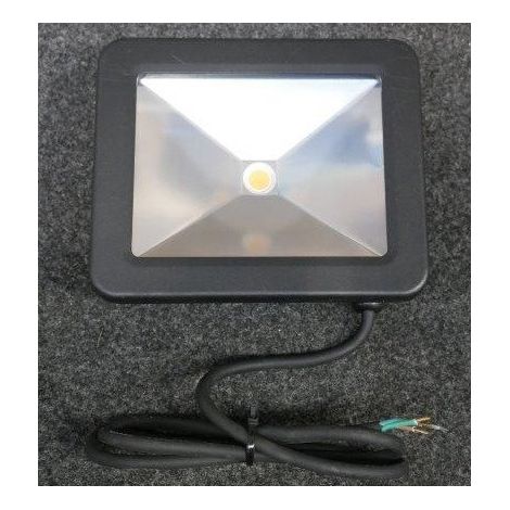 Projecteur exterieur LED 26W noir lumiere chaud 3000K 2100lm 230V sans-detection 195x180x60mm IK07 IP65 (1/5)