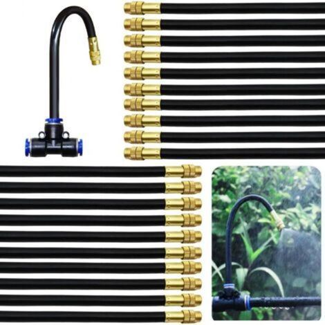 Ugelli nebulizzatori, 20 pezzi, ugelli per irrigazione da 8 mm, ugelli atomizzatori regolabili in rame, adatti per l'irrigazione di giardini, patii e prati. (1/5)