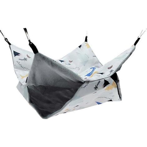 Hamac suspendu pour cochon d'Inde, dégu, chinchilla et écureuil - 34 x 34 cm - Petit dinosaure