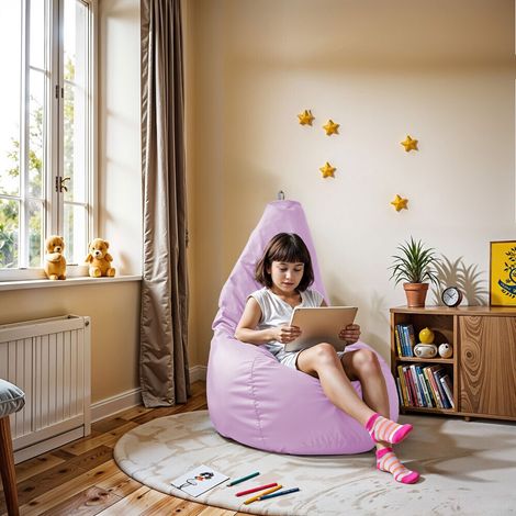 Pouf Poire Similicuir Indoor Lavande Happers XL Lavande