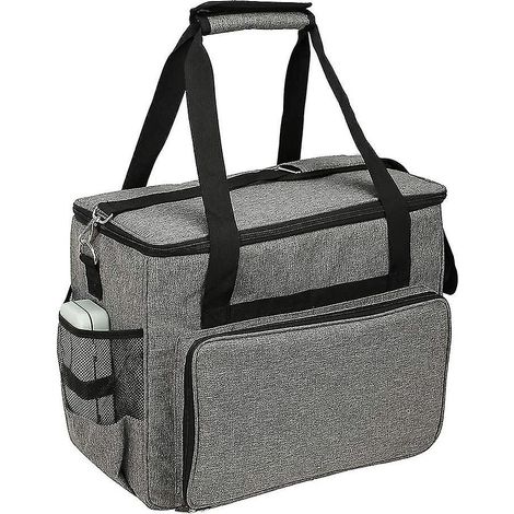 Sac pour machine à coudre étanche, portable, grande capacité, sac de rangement de voyage en tissu Oxford 600D bleu (1/4)