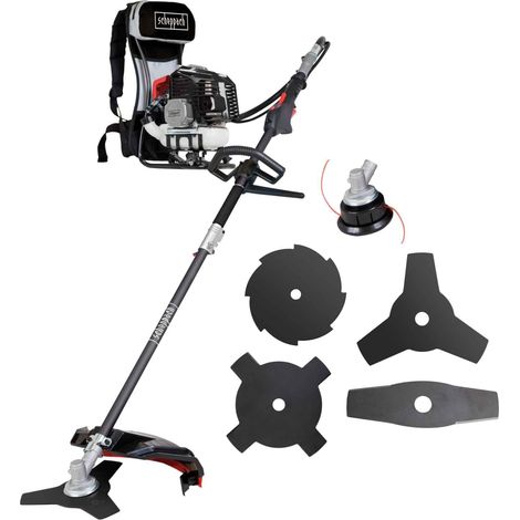 Scheppach Débroussailleuse Thermique BCH5300BP - Moteur 2T - 2en1: Débroussailleuse, Coupe-bordure - Anti-vibration - Largeur de coupe 450/255mm - Tap'N'Go - Entretien de grande taille (1/5)