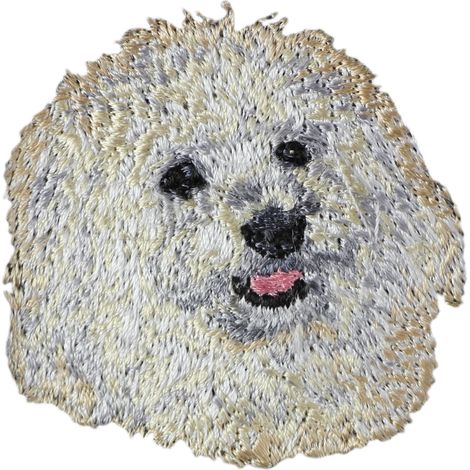 Bichon Frise, cane di Tenerife - toppa a forma di cane, toppa ricamata, decorazione unica per zaino di Art-Dog (1/3)