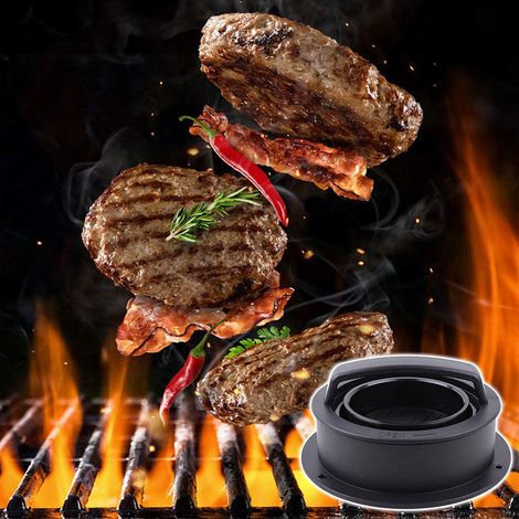 Presse à hamburger, moules à steaks hachés 3 en 1, outil antiadhésif pour la cuisine et le barbecue (1/5)