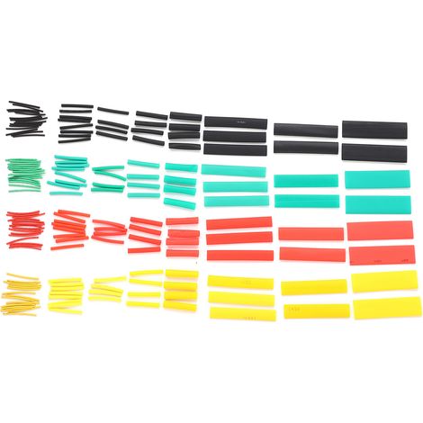 Ensemble de 164 gaines thermorétractables isolantes et colorées