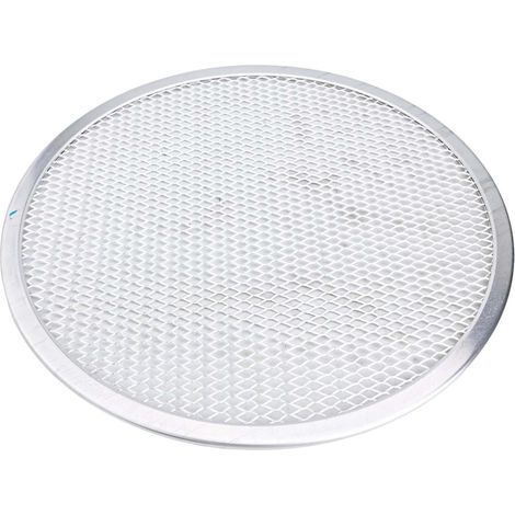 1 Grille à pizza, Aluminium épais, Maille fine, Surface lisse, Cuisson uniforme, Boulangerie et maison (1/5)