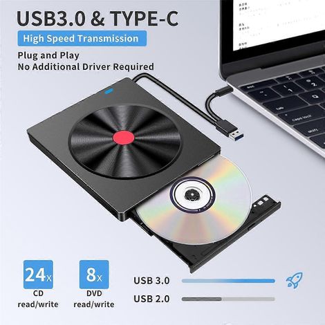 Externes optisches Laufwerk Laptop CD-Brenner USB-Filmdisk DVD-Player