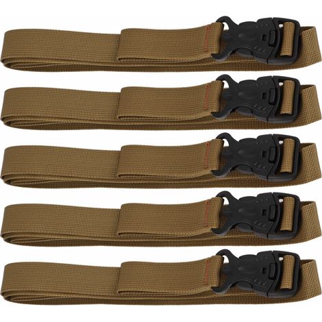 5 sangles de serrage en boucle pour bagages, attache de courroie pour sacs de randonnée et camping extérieur (1/5)