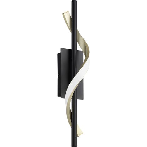 Applique Moderna Conaprato Alluminio Ottone Plastiche Bianche Led 8,8W 1050Lm